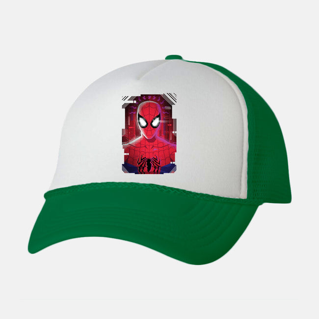 Spider Glitch-unisex trucker hat-danielmorris1993