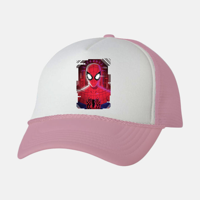 Spider Glitch-unisex trucker hat-danielmorris1993
