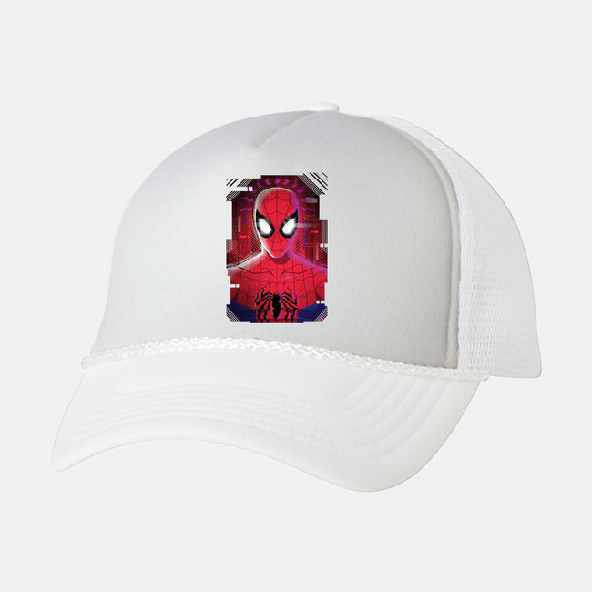 Spider Glitch-unisex trucker hat-danielmorris1993