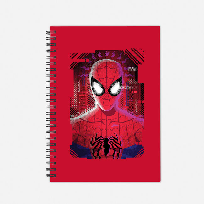 Spider Glitch-none dot grid notebook-danielmorris1993
