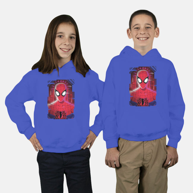 Spider Glitch-youth pullover sweatshirt-danielmorris1993