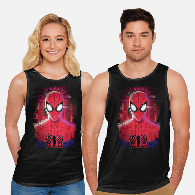 Spider Glitch-unisex basic tank-danielmorris1993
