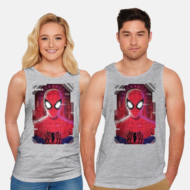 Spider Glitch-unisex basic tank-danielmorris1993