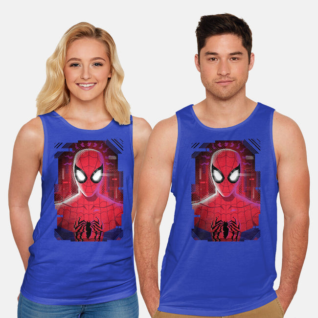 Spider Glitch-unisex basic tank-danielmorris1993