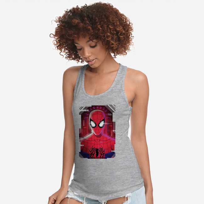 Spider Glitch-womens racerback tank-danielmorris1993