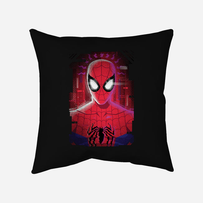 Spider Glitch-none removable cover w insert throw pillow-danielmorris1993