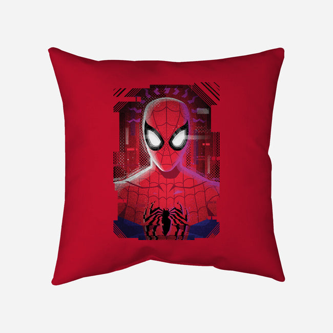 Spider Glitch-none removable cover w insert throw pillow-danielmorris1993