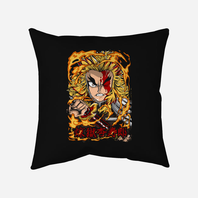 Fury Of Rengoku-none removable cover w insert throw pillow-Diego Oliver
