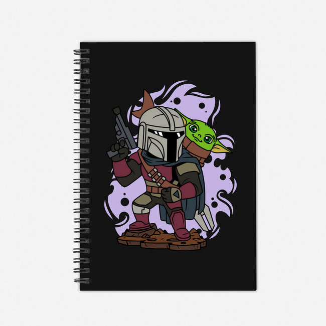 Mando And The Baby-none dot grid notebook-ElMattew