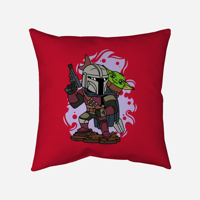 Mando And The Baby-none removable cover w insert throw pillow-ElMattew
