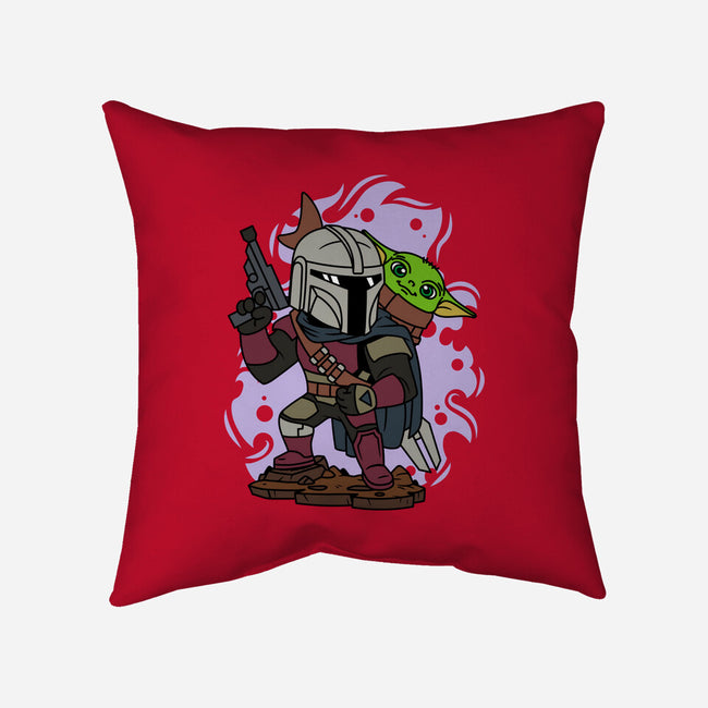 Mando And The Baby-none removable cover throw pillow-ElMattew