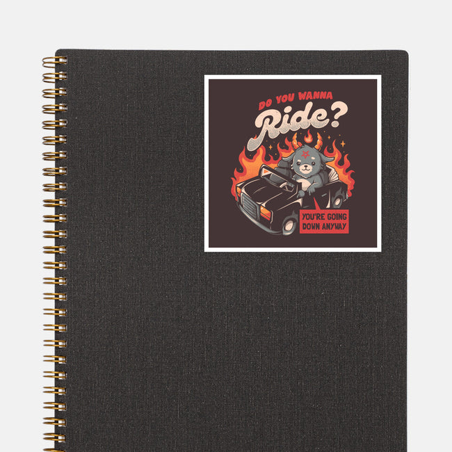 Ride To Hell-none glossy sticker-eduely