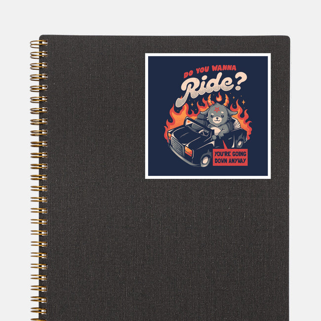Ride To Hell-none glossy sticker-eduely