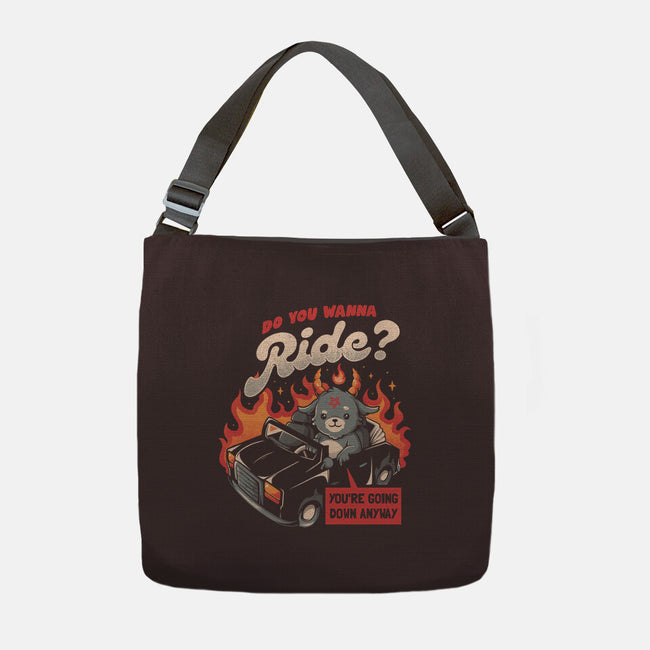 Ride To Hell-none adjustable tote bag-eduely