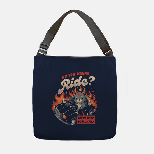 Ride To Hell-none adjustable tote bag-eduely