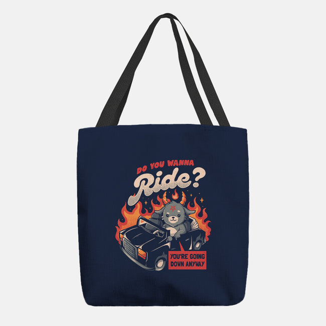 Ride To Hell-none basic tote bag-eduely