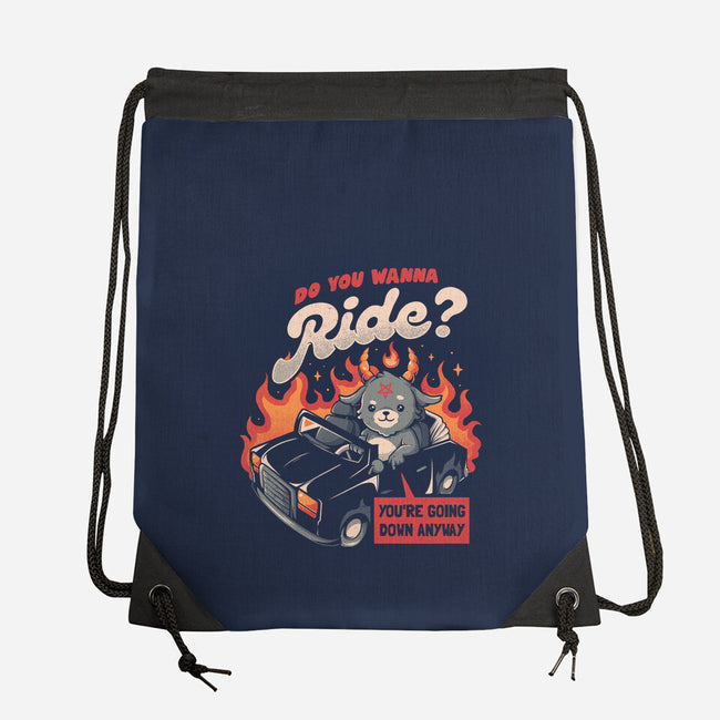 Ride To Hell-none drawstring bag-eduely