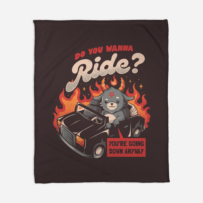 Ride To Hell-none fleece blanket-eduely