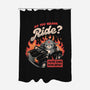 Ride To Hell-none polyester shower curtain-eduely