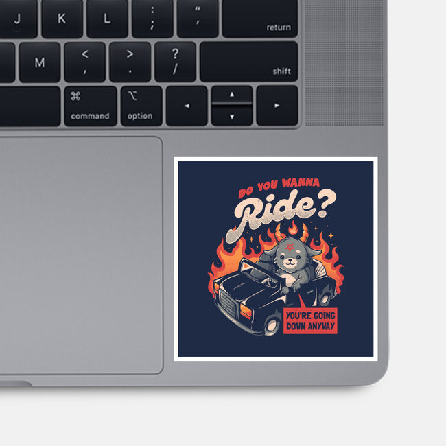 Ride To Hell-none glossy sticker-eduely