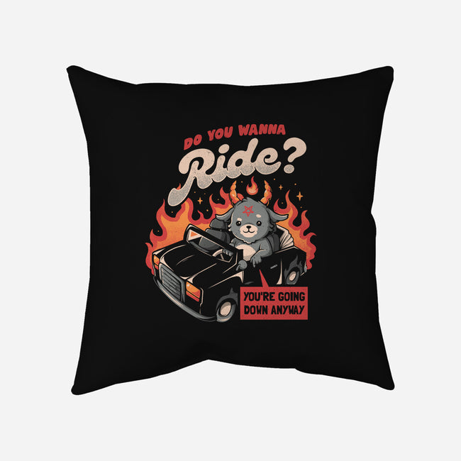 Ride To Hell-none removable cover w insert throw pillow-eduely