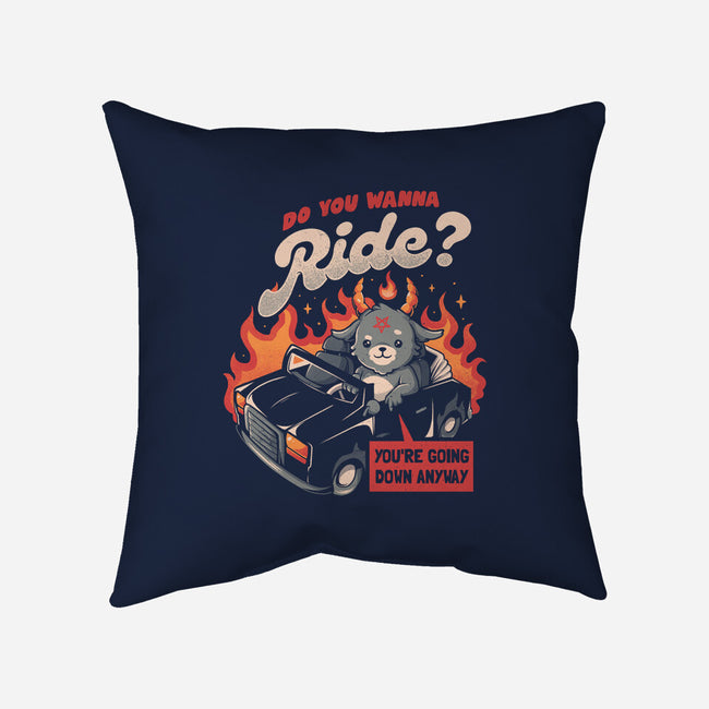 Ride To Hell-none removable cover w insert throw pillow-eduely