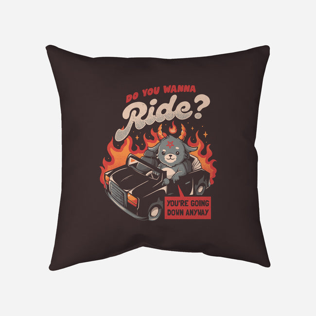 Ride To Hell-none removable cover throw pillow-eduely