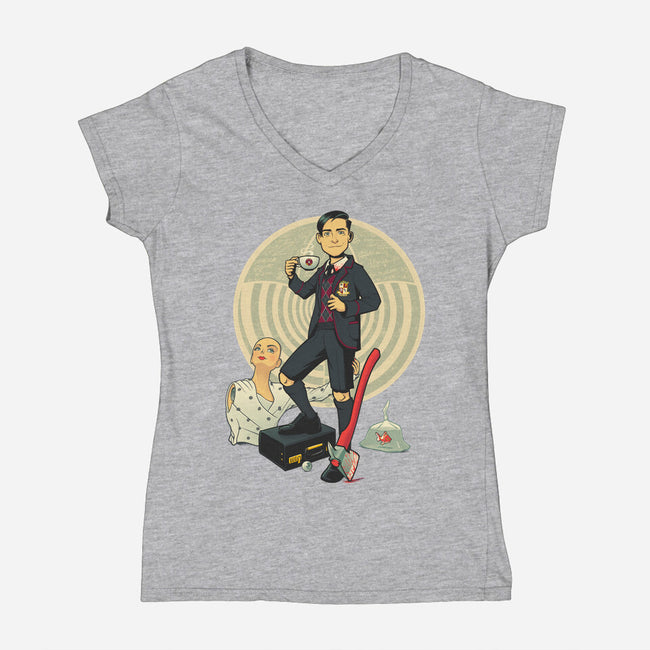 A Man Called Five-womens v-neck tee-kgullholmen