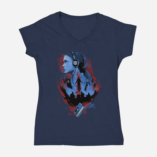 Listen In Case Of Emergency-womens v-neck tee-Poison90