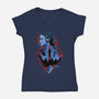 Listen In Case Of Emergency-womens v-neck tee-Poison90