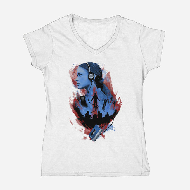 Listen In Case Of Emergency-womens v-neck tee-Poison90