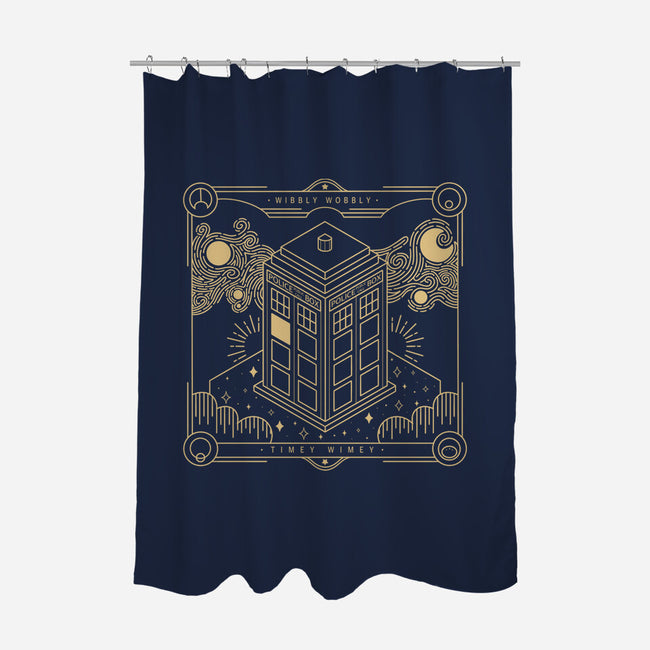 The Blue Box-none polyester shower curtain-Loreley Panacoton
