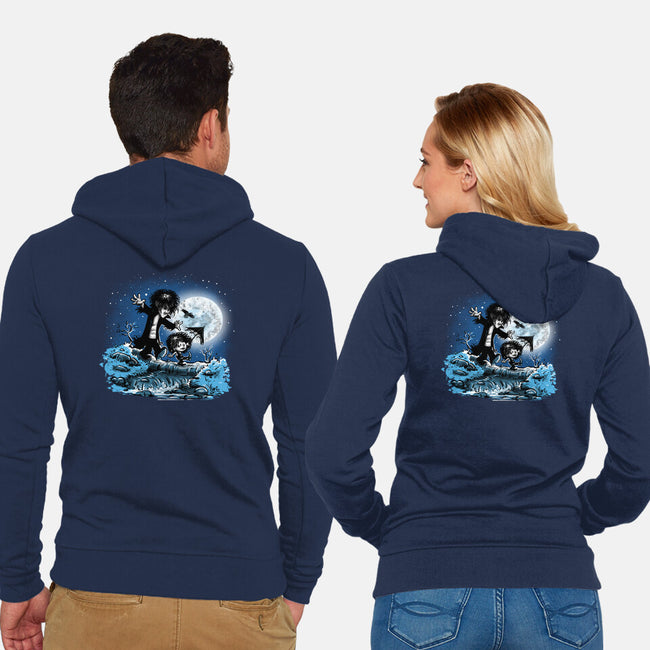 Dream And Death-unisex zip-up sweatshirt-zascanauta