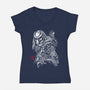 The Shadow Of The Hunter-womens v-neck tee-DrMonekers