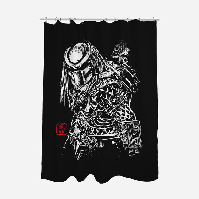The Shadow Of The Hunter-none polyester shower curtain-DrMonekers