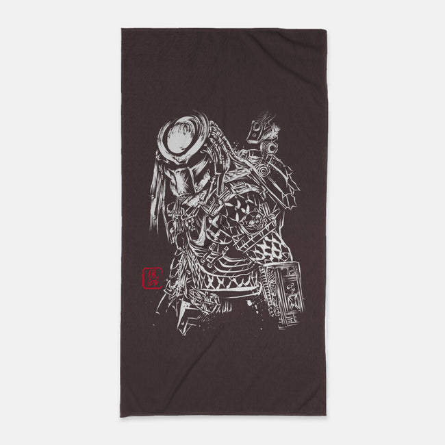 The Shadow Of The Hunter-none beach towel-DrMonekers
