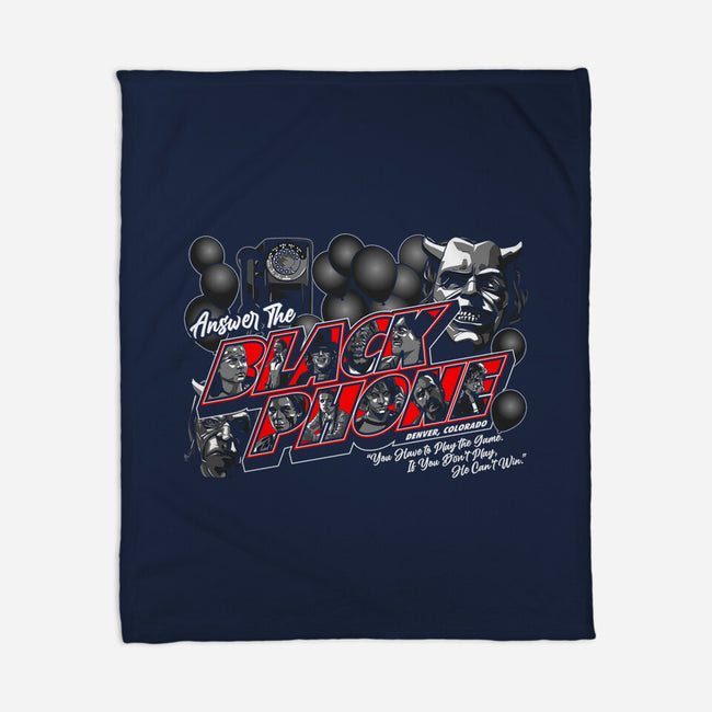 Answer The Black Phone-none fleece blanket-goodidearyan