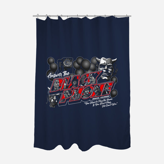 Answer The Black Phone-none polyester shower curtain-goodidearyan