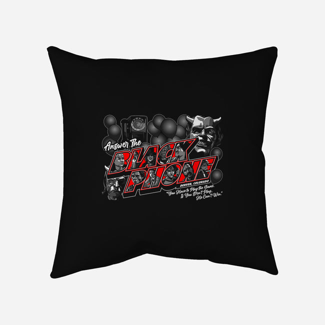 Answer The Black Phone-none removable cover w insert throw pillow-goodidearyan