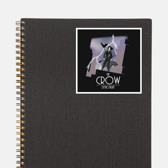 The Animated Crow-none glossy sticker-goodidearyan