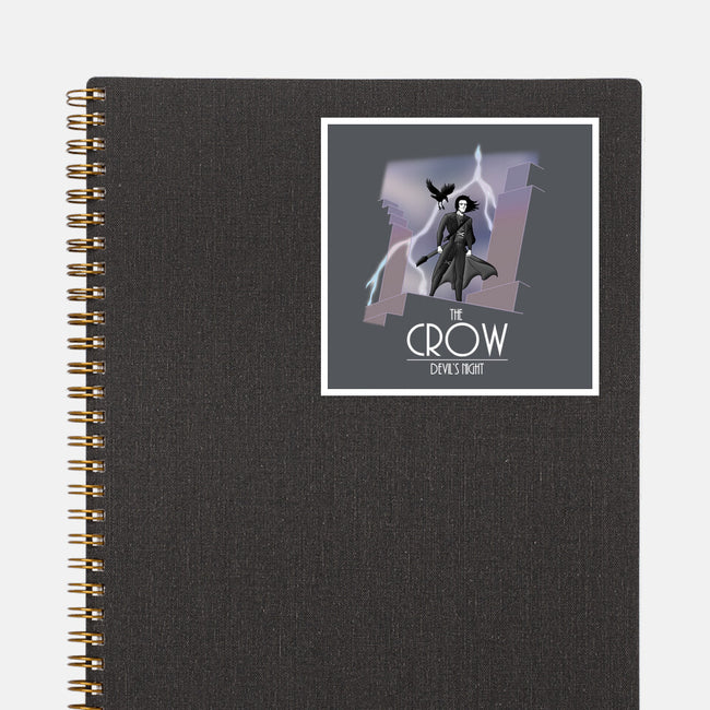 The Animated Crow-none glossy sticker-goodidearyan
