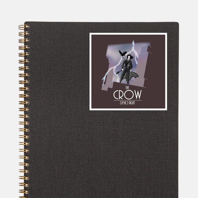 The Animated Crow-none glossy sticker-goodidearyan