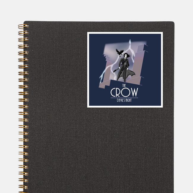 The Animated Crow-none glossy sticker-goodidearyan