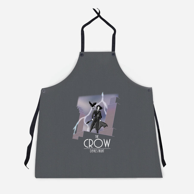 The Animated Crow-unisex kitchen apron-goodidearyan