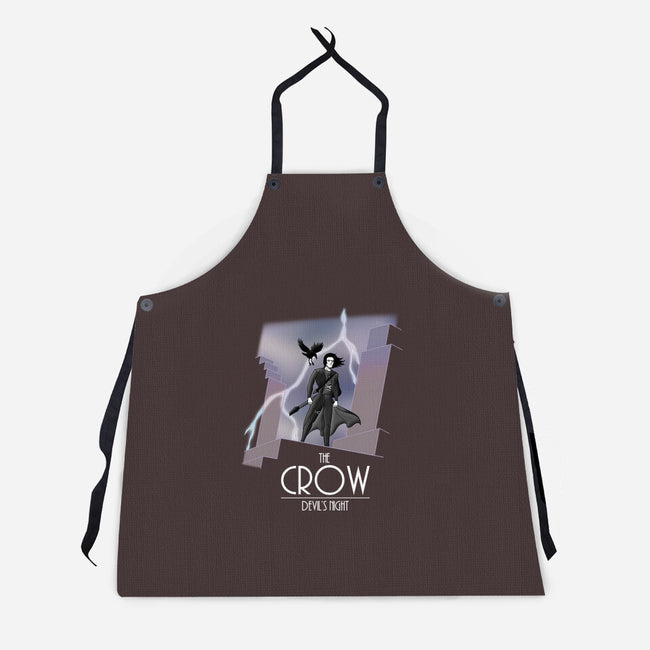 The Animated Crow-unisex kitchen apron-goodidearyan