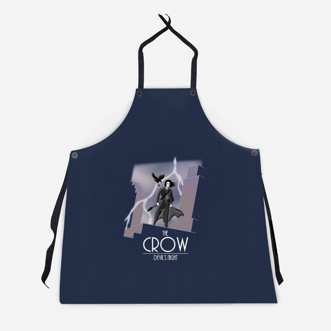 The Animated Crow-unisex kitchen apron-goodidearyan