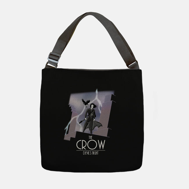 The Animated Crow-none adjustable tote bag-goodidearyan