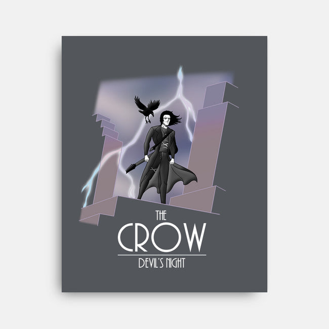 The Animated Crow-none stretched canvas-goodidearyan