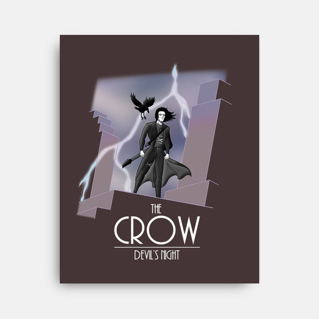 The Animated Crow-none stretched canvas-goodidearyan