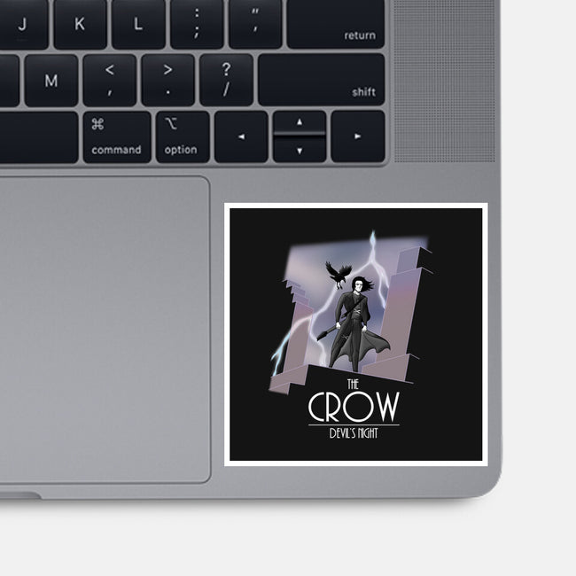The Animated Crow-none glossy sticker-goodidearyan